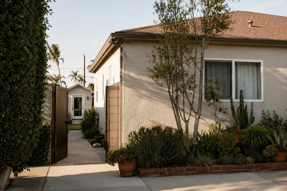 Converted living space addition on a Reseda property